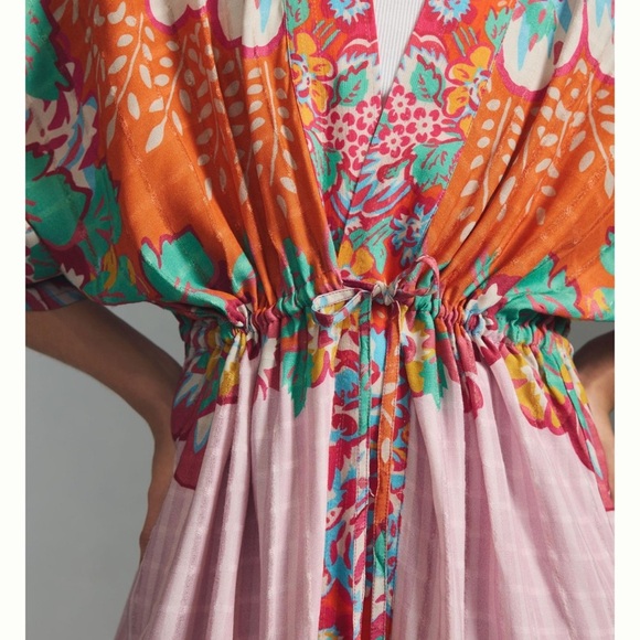 Conditions Apply - NWT - Anthro kimono with waist tie; one size - Picture 4 of 7